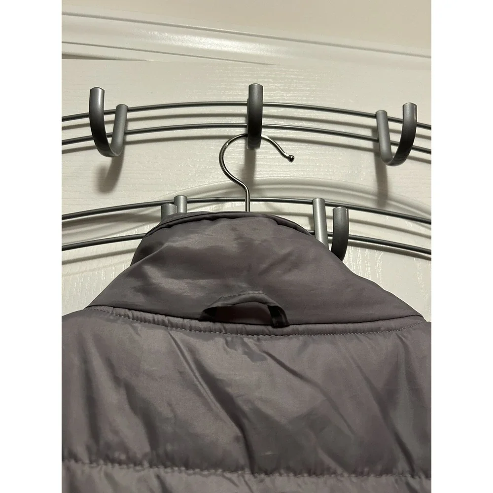 Reebok Kids Unisex XL 18 Gray Puffer Jacket‎ Full Zip Mock Neck Coat Outerwear